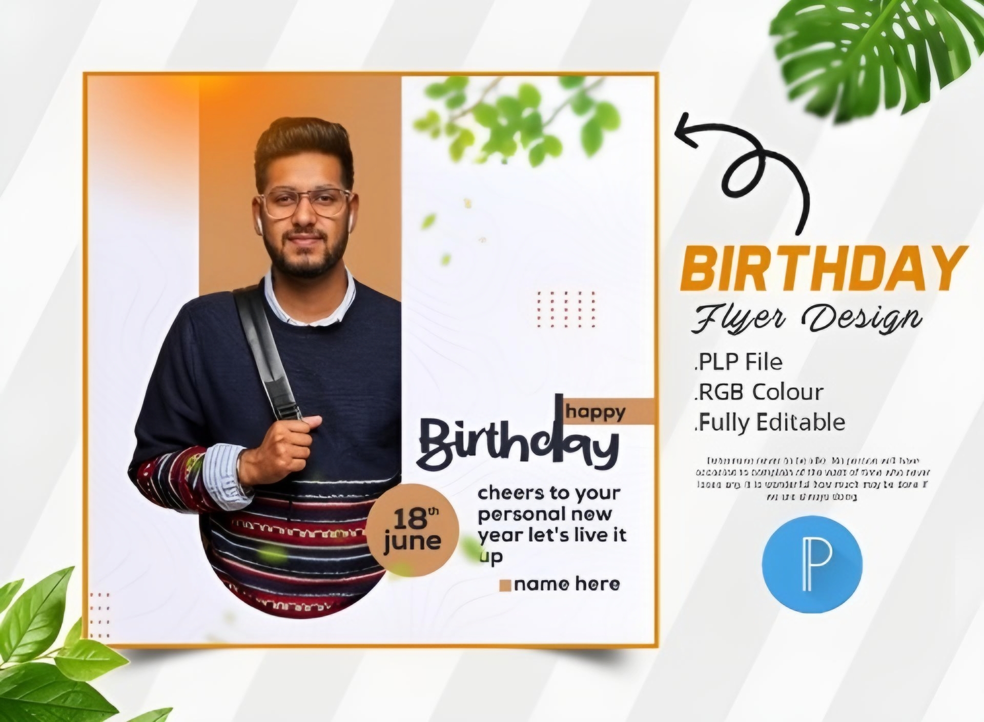 প্রিমিয়াম মানের হ্যাপি বার্থডে ফ্লায়ার ডিজাইন – মোবাইল দিয়ে সহজে ডাউনলোড, এডিট ও প্রিন্ট করুন!